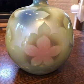 香祥作 九谷 花瓶の画像
