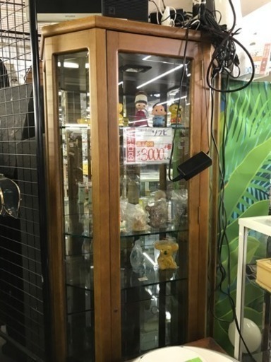 【美品】HAMAMOTO(浜本工芸)キュリオケース/ショーケース/飾り棚/什器