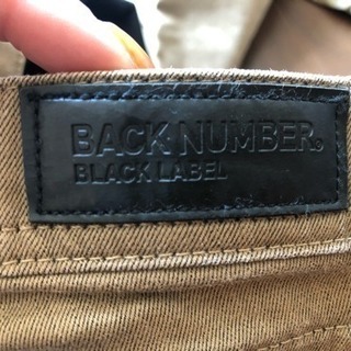 BACK NUMBER(Right-on) ボトムの画像