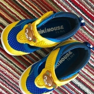 ミキハウスMIKIHOUSEベビー靴13.5セカンドシューASICS kidsキッズ子供こども の画像