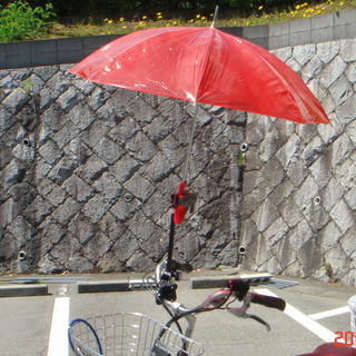 さすべえ(自転車用．ワンタッチ傘ホルダ－.角度自在調整.)