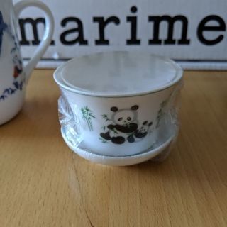 🐼パンダ茶器　茶こし付きマグカップと茶器　2セット　新品の画像