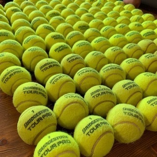 中古テニスボール 118球の画像