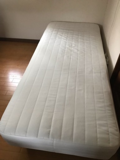 【2台まとめて】 シングルベッド 足付きマットレス