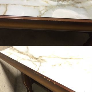 木製 ローテーブル ちゃぶ台 座卓 事務書 机 昭和レトロ 幅124cm×奥行64cm×高さ46cmの画像