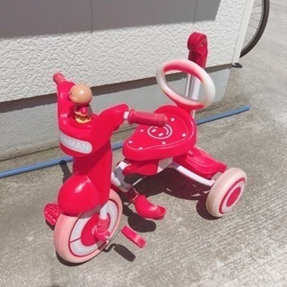 【中古】アンパンマン 三輪車の画像