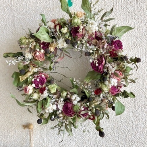 受注制作ローズのエレガントリース