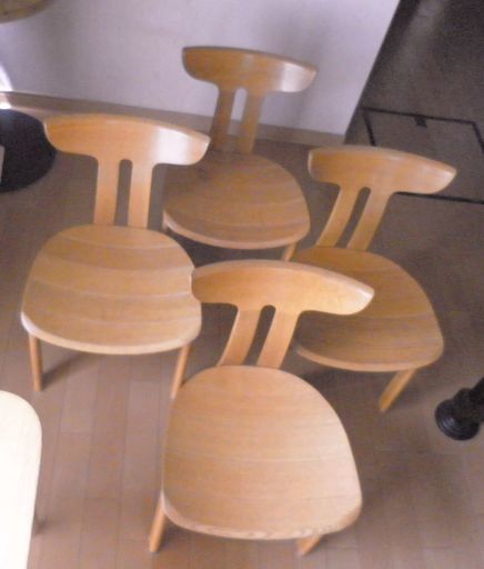 ◎◎ 飛騨の家具メーカー シラカワ ◎◎　椅 子 ４ 脚 セ ッ ト