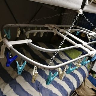 アルミフレーム洗濯物干し 中古 差し上げますの画像