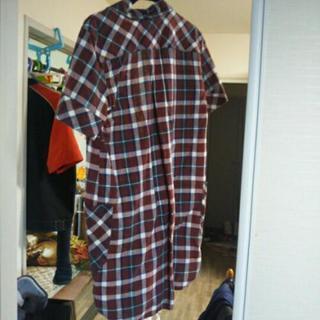 お値下げ、シャツワンピ。300円⇒100円に。お安くどうぞ！の画像