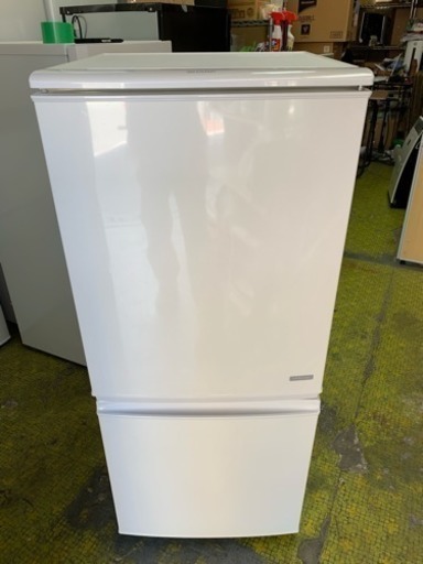 冷蔵庫 シャープ 2ドア 137L 一人暮らし 単身用 2014年 SJ-C14Y-W SHARP  SG