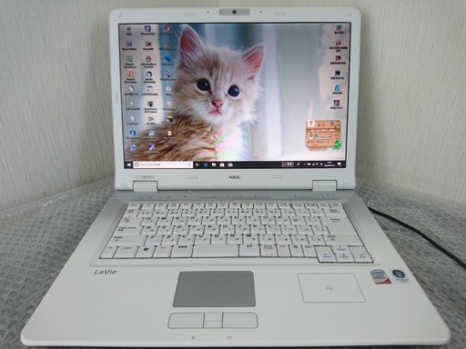 【連絡中】　NEC  LaVie　Windows10　ホワイトの15インチ　320GB　windows update1903更新済み　No.1