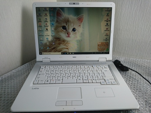 【取引中】　NEC　LaVie　Windows10　ホワイトの15インチ　160GB　4G アプリも豊富　No.2