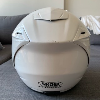 美品、SHOEI、ヘルメット、白、Lサイズの画像