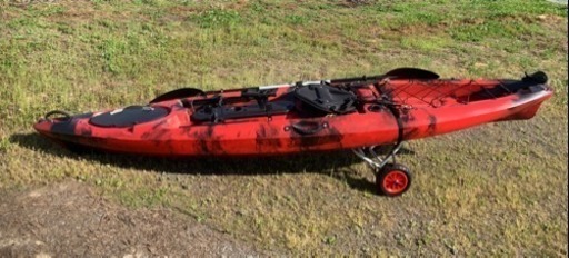 カヤック 12ft ラダー付き 美品 ドーリー付き