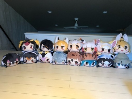 【全種コンプ】けものフレンズ メガジャンボ寝そべりぬいぐるみ