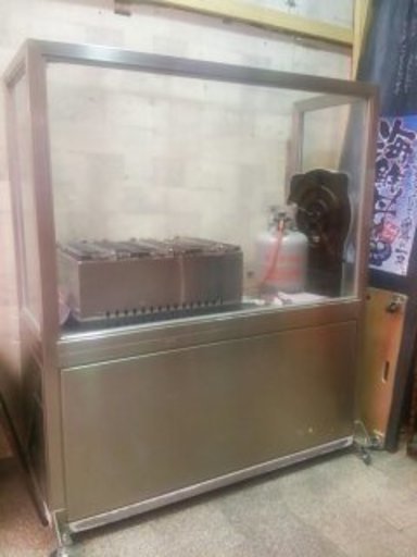 屋台やお店にどうぞ　耐熱ガラス付き焼き台　明石市まで引き取り限定