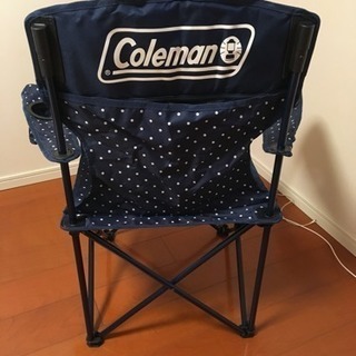 【差し上げます】Coleman アクションチェア（ネイビードット）の画像
