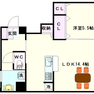 🌟ジモティー限定格安プラン🌟【ルーチェ桜川】2号タイプ！1ＬＤＫ...