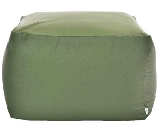 フレックス販売 ビーズクッション アースカラーキューブチェア Lサイズ グリーン PCM-6512T