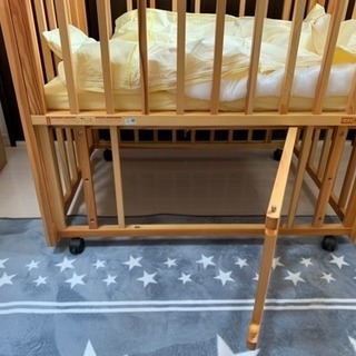 ハピネスベビーベッド ミニサイズ 専用布団つきの画像