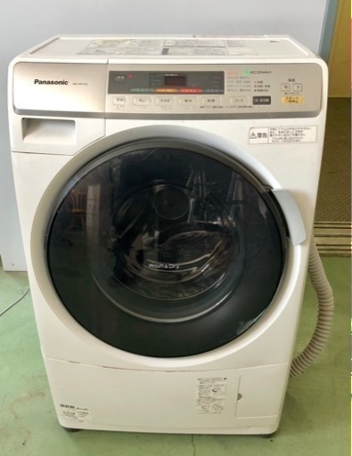 ● パナソニック PANASONIC NA-VD110L-W  ななめ型ドラム式洗濯乾燥機 6.0kg 左開き クリスタルホワイト ECONAVI エコナビ