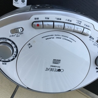 ＣＤカセットデッキ　外部入力端子　リモコンありの画像