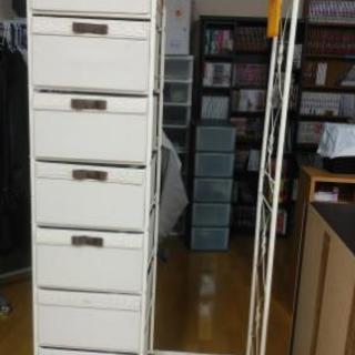 0円❗洋服掛け7段引き出し付ラック