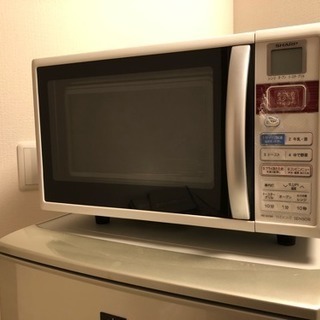 シャープ 2ドア冷蔵庫 & 電子レンジ セットの画像