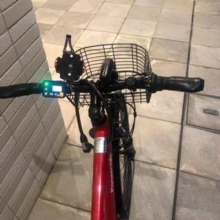 電動自転車 パナソニック ハリヤー 赤 の画像