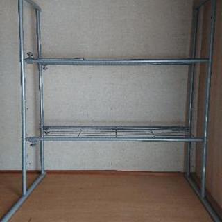 押し入れ用 ハンガー棚付き 横に伸縮可