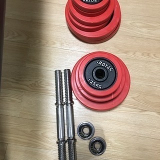 IROTEC(アイロテック) トライアルセットR40 フラットベンチ + ラバー ダンベル 40KGセット（片手20KG×2個）+ フラットベンチの画像