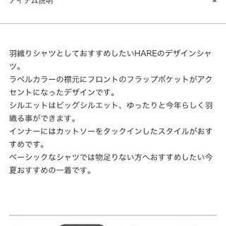 ハレビッグポケットデザインシャツの画像