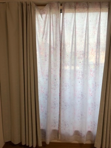 ディズニーアナ雪のカーテン