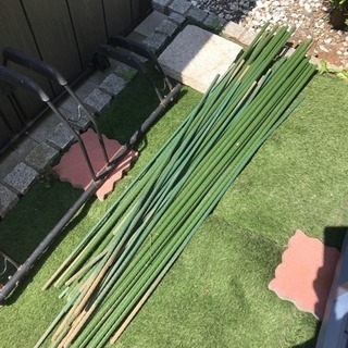 家庭菜園の棒など差し上げます 農具 ガーデニング 取引中