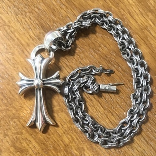 クロムハーツ CHクロス スモールwithベイル&ペーパーチェーン 18inch