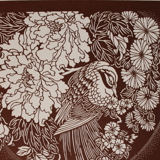 伊勢型紙でカラフル剪画(切り絵)の画像