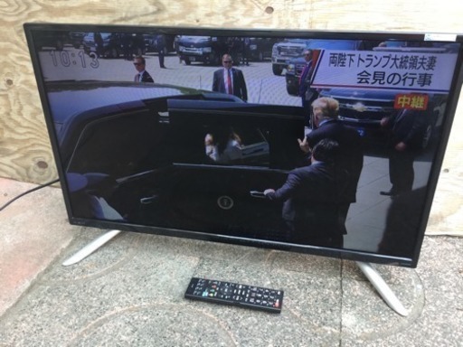 ■配達可■美品 ドウシシャ DOSHISHA OEN オーエン DTC32-14B 32型ハイビジョンLED液晶テレビ 外付HDD録画 2017年