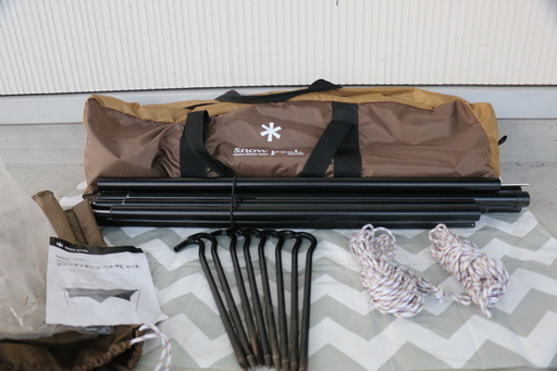 美品　スノーピーク　アメニティタープ　ヘキサ　Lセット　６人用　Lサイズ　キャンプ　アウトドア