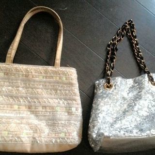 スパンコールポーチバッグ