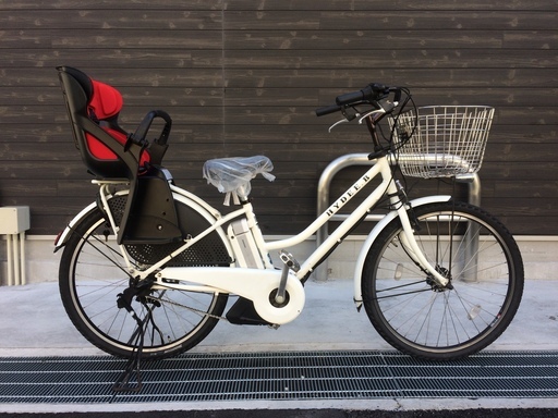 ブリヂストン　ハイディビー　HYDEE　新基準　子供乗せ　8,1AH　白　長生き　パス　ビビ　神戸市　電動自転車　地域限定