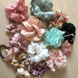 【まとめ売り】シュシュ、ヘアアクセサリー、ヘアゴム