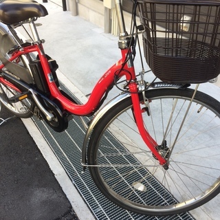 ヤマハ パス ナチュラ 新基準 子供乗せ 赤 8,7AH アシスタ ビビ 神戸市