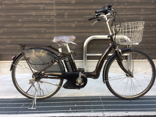 ヤマハ　ラフィーニ　三人乗り　新基準　子供乗せ　8,9AH　茶　ギュット　ボーテ　神戸市　電動自転車　地域限定