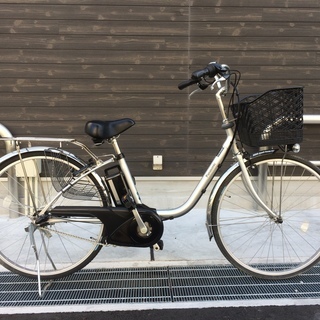 パナソニック　ビビ　TX　新基準　6,6AH　子供乗せ　シルバー　ナチュラ　アシスタ　神戸市　電動自転車　地域限定