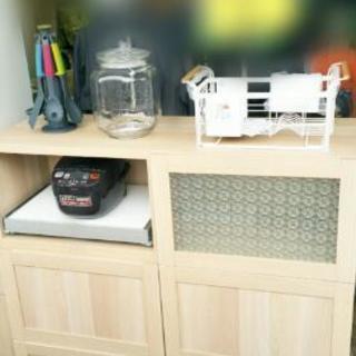 売り切り値下げ！IKEA 食器棚 レンジボード 高104cm