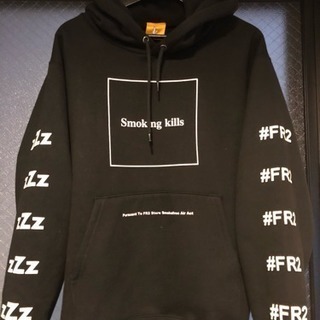 No Delivery Service & Smoking kills パーカー FR2 × zZz smoking kills パーカー
