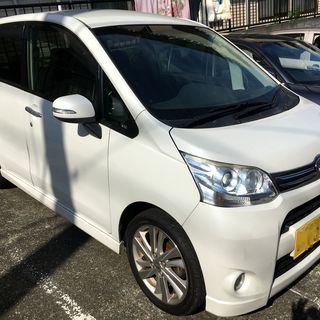 車検2年付ダイハツムーヴカスタムSA 修復無しフルセグナビETC 引き伸ばさ 