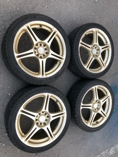 タイヤホイール 五本スポーク（ゴールド）