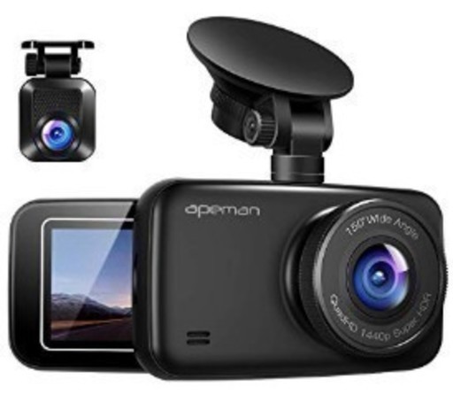 【取付カンタン！】APEMAN ドライブレコーダー 前後カメラ